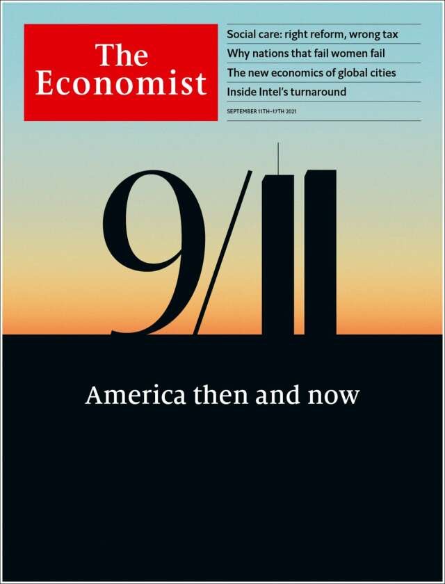 The Economist cover, Sept. 11, 2021, on the 20th anniversary of the attacks in New York. 