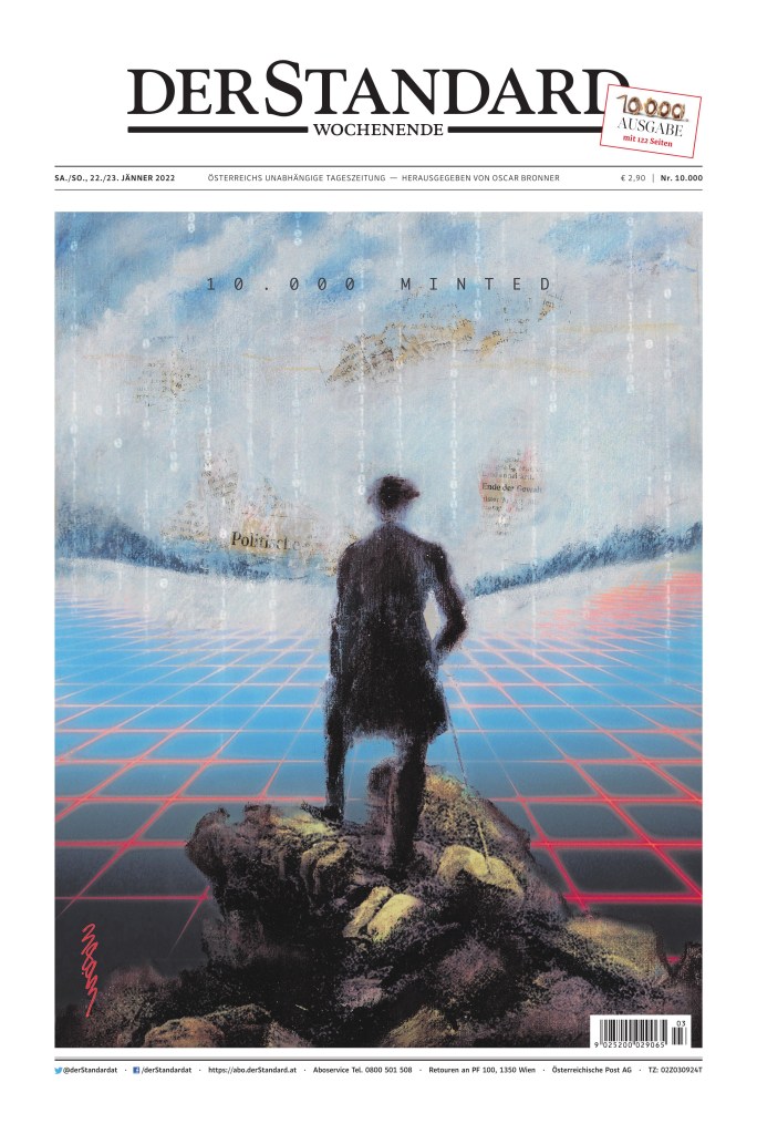 Front page of Der Standard from Jan. 23, 2022.