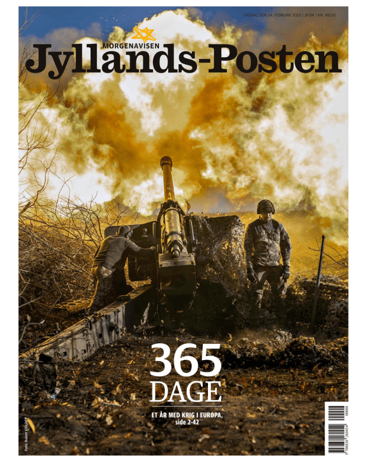 Jyllands-Posten front page, Feb. 24, 2023